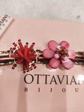 Load image into Gallery viewer, Bracciale Ottaviani Gioielli con fiori multicolore rossi
