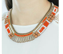 Load image into Gallery viewer, Ottaviani Gioielli Collana Con Perline, Cristalli E Strass &quot;Arancio&quot;
