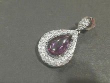 Load image into Gallery viewer, Ottaviani Bijoux Orecchini Donna In Argento A Goccia Con Cristallo Viola E Bianco
