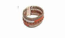 Carica l&#39;immagine nel visualizzatore di Gallery, Ottaviani Bijoux Bracciale Con Pietre Col. Arancio Bianche E Marroni
